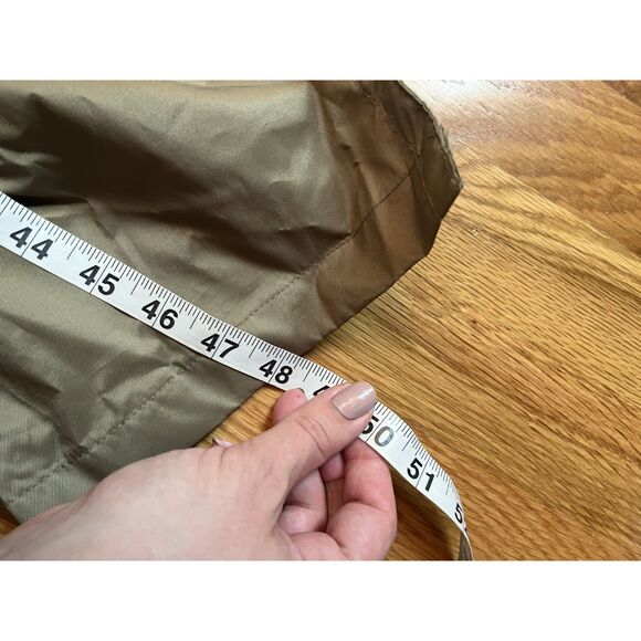 Vintage Totes Men's Beige Trench Style Nylon Belted Rain Coat Size L - Picture 4 of 4